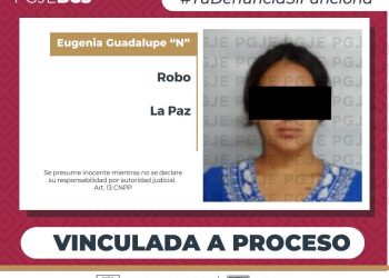 POR ROBO A PERSONA MAYOR DE 60 AÑOS QUEDA VINCULADA A PROCESO EN LA PAZ