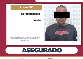 ASEGURA PGJE 250 DOSIS DE NARCÓTICOS Y DETIENE A UNA PERSONA EN LORETO