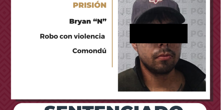 SENTENCIAN A 5 AÑOS Y 4 MESES DE PRISIÓN A BRYAN GUADALUPE “N” POR ROBO CON VIOLENCIA EN CIUDAD CONSTITUCIÓN