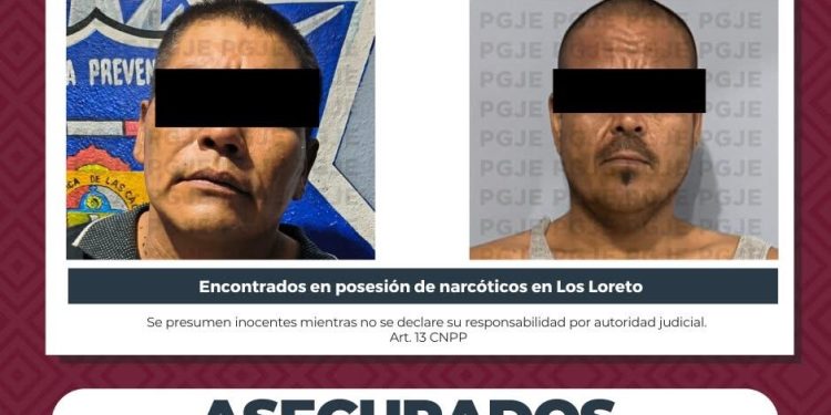 ASEGURA PGJE DROGA Y DETIENE A DOS PERSONAS EN OPERATIVO EFECTUADO EN LORETO