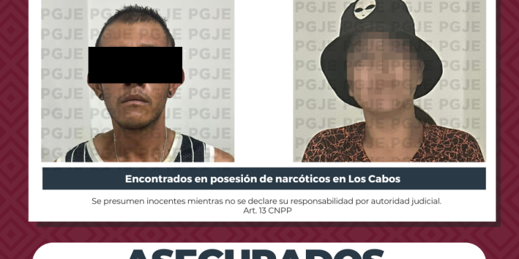 DETIENEN A DOS PERSONAS Y ASEGURAN DROGA EN OPERATIVOS CONTRA EL NARCOMENUDEO EN LOS CABOS