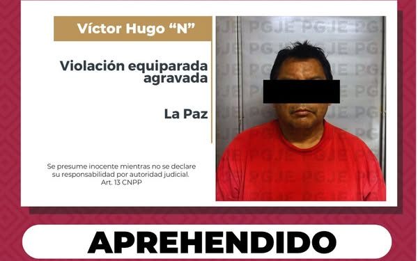 APREHENDE PGJE A IMPUTADO POR VIOLACIÓN AGRAVADA