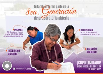 ABRE CENTRO DE JUSTICIA PARA LAS MUJERES CONVOCATORIA PARA LA 8VA. GENERACIÓN DE PREPARATORIA ABIERTA
