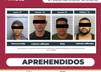 APREHENDE PGJE A 4 PERSONAS IMPUTADAS POR DIVERSOS DELITOS
