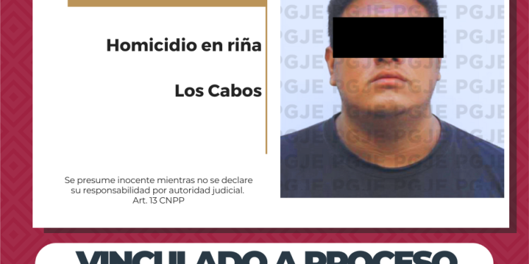 OBTIENE PGJE PRISIÓN PREVENTIVA PARA IMPUTADO POR HOMICIDIO EN LOS CABOS