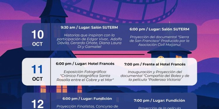 EDITH AGUILAR PRESENTA PROGRAMA OFICIAL DEL PRIMER FESTIVAL INTERNACIONAL DE CINE EN SANTA ROSALÍA