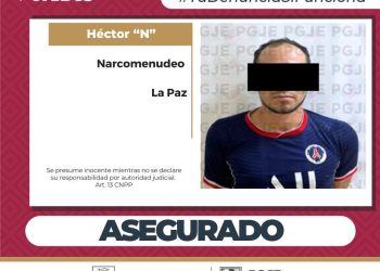 ASEGURA PGJE DROGA Y DETIENE A UNA  PERSONA EN OPERATIVO EFECTUADO EN LA PAZ