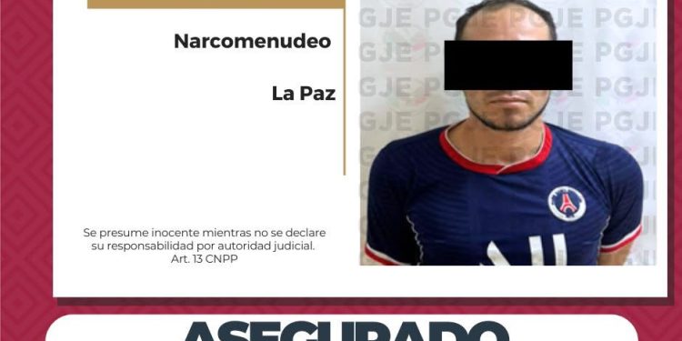 ASEGURA PGJE DROGA Y DETIENE A UNA  PERSONA EN OPERATIVO EFECTUADO EN LA PAZ