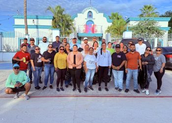REALIZAN LABORES DE LIMPIEZA EN LA DELEGACIÓN MUNICIPAL DE MIRAFLORES