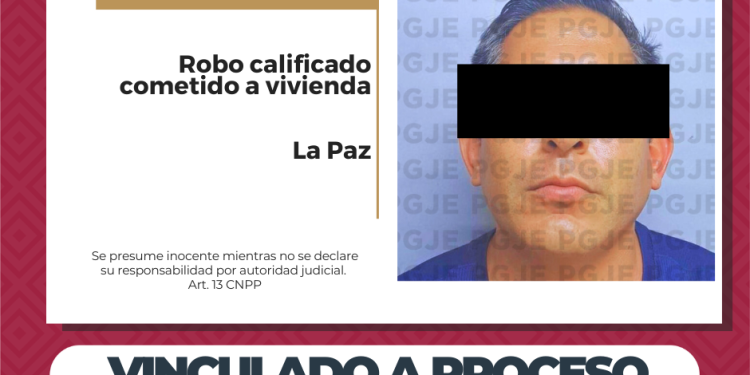 QUEDA EN PRISIÓN PREVENTIVA POR ROBO EN LA PAZ