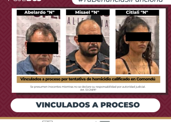 OBTIENE PGJE TRES VINCULACIONES A PROCESO DE PROBABLES RESPONSABLES DE HOMICIDIO EN GRADO DE TENTATIVA ACABADA