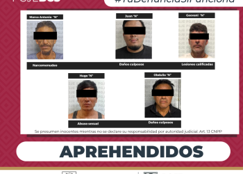 CUMPLIMENTA PGJE 5 ÓRDENES DE APREHENSIÓN POR DIVERSOS DELITOS