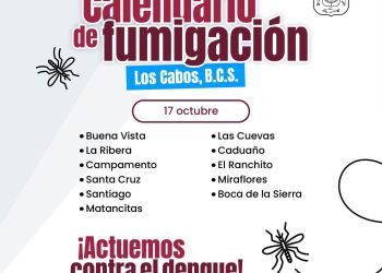 ESTE VIERNES REALIZARÁN JORNADA DE FUMIGACIÓN CONTRA EL DENGUE EN ZONA NORTE DE LOS CABOS