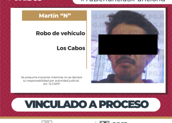 OBTIENE PGJE VINCULACIÓN A PROCESO CONTRA 2 IMPUTADOS POR ROBO DE EQUIPARADO DE VEHÍCULO