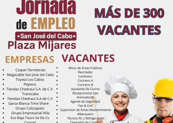    SE OFRECERÁN MÁS DE 300 VACANTES EN LA JORNADA DE EMPLEO EN SAN JOSÉ DEL CABO