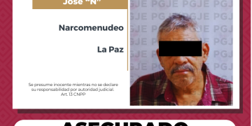 ASEGURA PGJE A UN HOMBRE Y 800 DOSIS DE DROGA MEDIANTE CATEO EN UN DOMICILIO EN LA PAZ