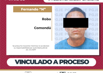 POR ROBO A LUGAR CERRADO QUEDA VINCULADO A PROCESO Y EN PRISIÓN PREVENTIVA