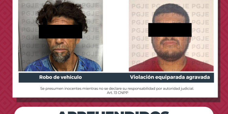 CUMPLIMENTA PGJE ÓRDENES DE APREHENSIÓN POR ROBO DE VEHÍCULO Y VIOLACIÓN EQUIPARADA