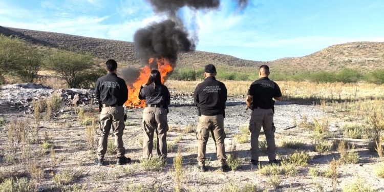 INCINERA FGR NARCÓTICOS Y OBJETOS DEL DELITO EN LA PAZ BCS