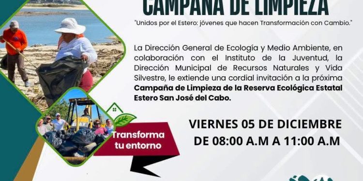 CONVOCAN A JORNADA DE LIMPIEZA PARA CONSERVAR EL ESTERO DE SAN JOSÉ DEL CABO
