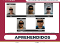 APREHENDE PGJE A 5 HOMBRES POR DIVERSOS DELITOS