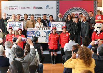 CON BILLETE CONMEMORATIVO, LOTERÍA NACIONAL DISTINGUE A LA SOCIEDAD DE AUTORES Y COMPOSITORES DE MÉXICO POR SUS 80 AÑOS