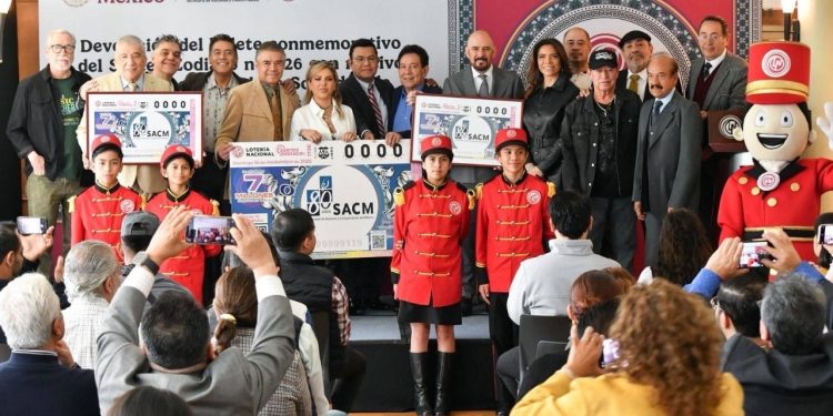 CON BILLETE CONMEMORATIVO, LOTERÍA NACIONAL DISTINGUE A LA SOCIEDAD DE AUTORES Y COMPOSITORES DE MÉXICO POR SUS 80 AÑOS