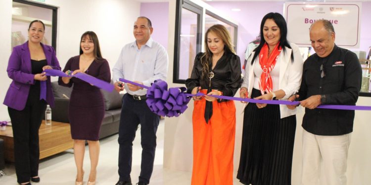 INAUGURA PGJE “BOUTIQUE VIOLETA” EN EL CJM PARA APOYO DE MUJERES VÍCTIMAS DE VIOLENCIA