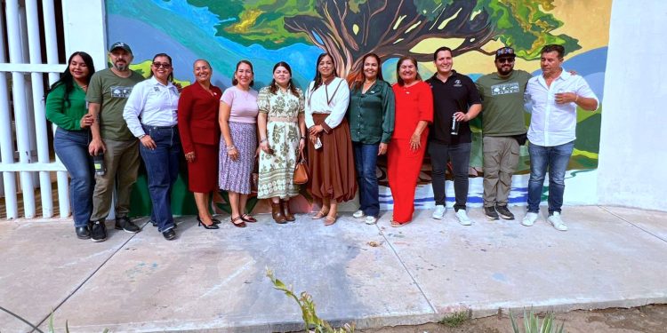 RECUPERAN Y PINTAN ESPACIOS AZULES EN LOS CABOS PARA PROMOVER MOVILIDAD INCLUYENTE