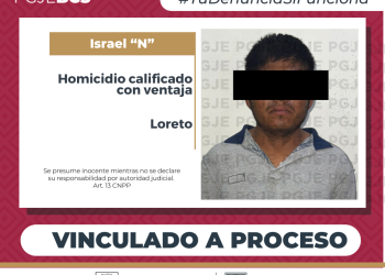 POR EL DELITO DE HOMICIDIO CALIFICADO CON VENTAJA ISRAEL “N” QUEDA VINCULADO A PROCESO EN LORETO