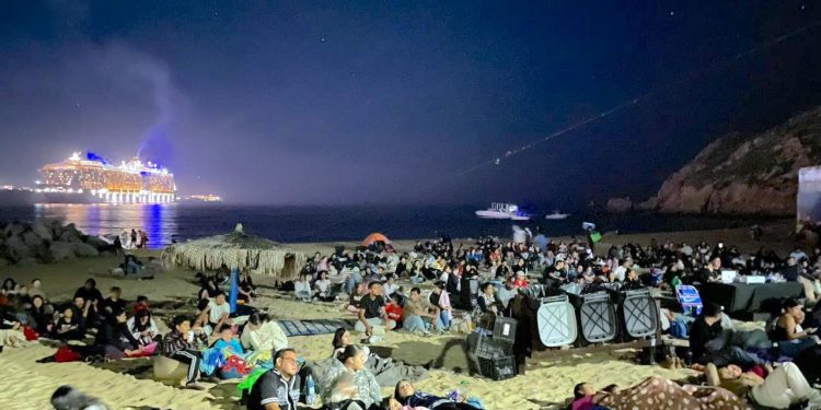 REALIZAN DOBLE FUNCIÓN DEL PROGRAMA “ CINE MÓVIL “ EN CSL