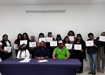 CONCLUYE CENTRO DE JUSTICIA PARA LAS MUJERES CURSO DE ALBAÑILERÍA BÁSICA EN COLABORACIÓN CON LA CMIC