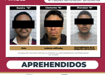 CUMPLIMENTA PGJE  4 ÓRDENES DE APREHENSIÓN POR DIVERSOS DELITOS