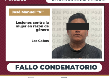 OBTIENE PGJE FALLO CONDENATORIO PARA CULPABLE DE LESIONES EN CONTRA DE LA MUJER EN RAZÓN DE SU GÉNERO