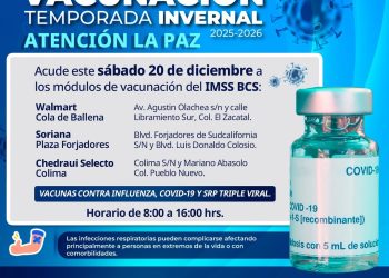 ACERCA IMSS BAJA CALIFORNIA SUR VACUNACIÓN INVERNAL EN PLAZAS COMERCIALES