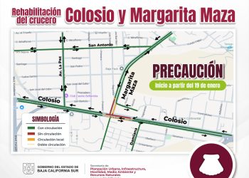 GOBIERNO DEL ESTADO INICIARÁ EN LA PAZ RECONSTRUCCIÓN DEL CRUCERO LUIS DONALDO COLOSIO Y MARGARITA MAZA DE JUÁREZ CON INVERSIÓN DE 6.7 MDP