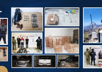 GENERADORES DE VIOLENCIA, REDES DE COMUNICACIÓN, ARMAMENTO Y NARCÓTICOS ASEGURADOS DURANTE EL 2025