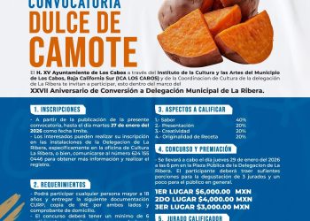 INVITAN A PARTICIPAR EN EL CONCURSO DEL DULCE DE CAMOTE 2026 EN LA RIBERA