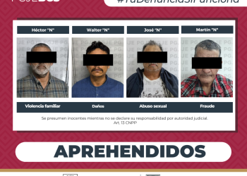 CUMPLIMENTA PGJE  4 ÓRDENES DE APREHENSIÓN POR DIVERSOS DELITOS