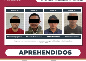 CUMPLIMENTA PGJE  4 ÓRDENES DE APREHENSIÓN POR DIVERSOS DELITOS