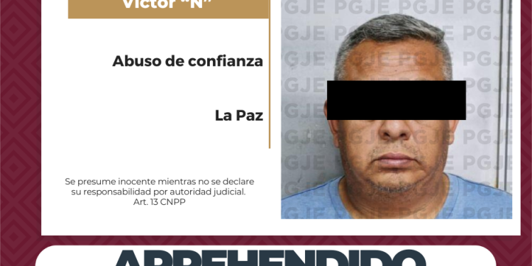 APREHENDE PGJE A PROBABLE RESPONSABLE DE ABUSO DE CONFIANZA