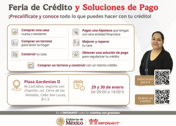 INFONAVIT REALIZARÁ FERIA DE CRÉDITO Y SOLUCIONES  DE PAGO EN CABO SAN LUCAS