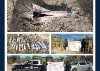 ASEGURA MESA ESTATAL DE SEGURIDAD ARTEFACTOS EXPLOSIVOS IMPROVISADOS, NARCÓTICOS Y VEHÍCULOS EN MULEGÉ