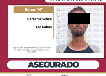 ASEGURA PGJE MÁS DE 6 MIL DOSIS DE DROGA Y DETIENE A UN HOMBRE TRAS CATEO EN SAN JOSÉ DEL CABO