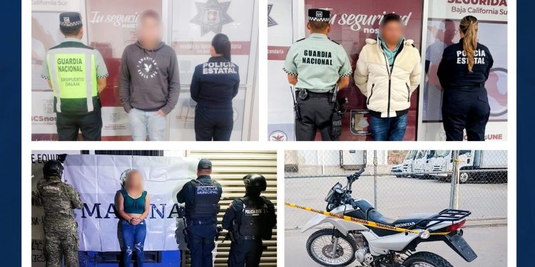 DETIENE LA POLICÍA ESTATAL A SEIS PERSONAS EN PATRULLAJES PREVENTIVOS POR NARCÓTICOS Y ROBO