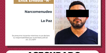 DETIENE PGJE A UN HOMBRE EN POSESIÓN DE 875 DOSIS DE METANFETAMINA EN LA PAZ