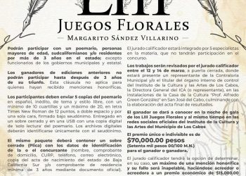 INVITAN A PARTICIPAR EN EL CONCURSO DE POEMARIOS DE LOS LIII JUEGOS FLORALES