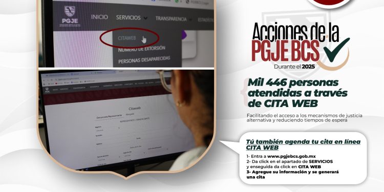 LOGRA PGJE ATENCIÓN EXPEDITA DE MIL 400 CIUDADANOS A TRAVÉS DE “CITAWEB” DURANTE 2025