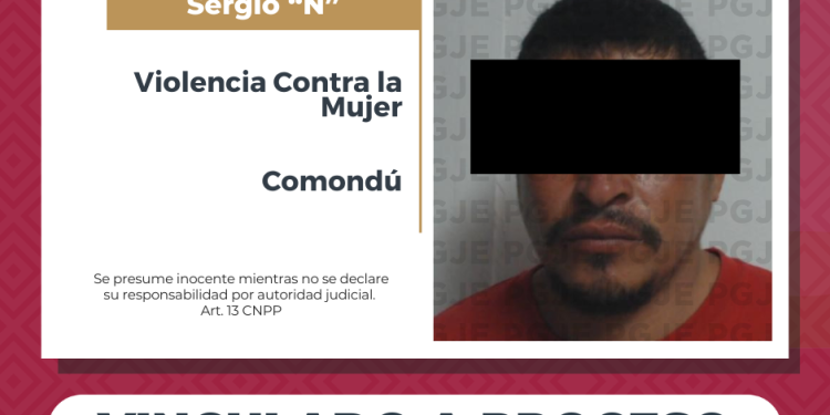 POR LESIONES CONTRA LA MUJER EN RAZÓN DE GÉNERO OBTIENE PGJE VINCULACIÓN A PROCESO EN CIUDAD CONSTITUCIÓN