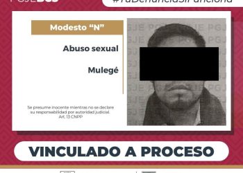 LOGRA PGJE VINCULACIÓN A PROCESO DE HOMBRE POR ABUSO SEXUAL EN AGRAVIO DE UNA MENOR EN MULEGÉ